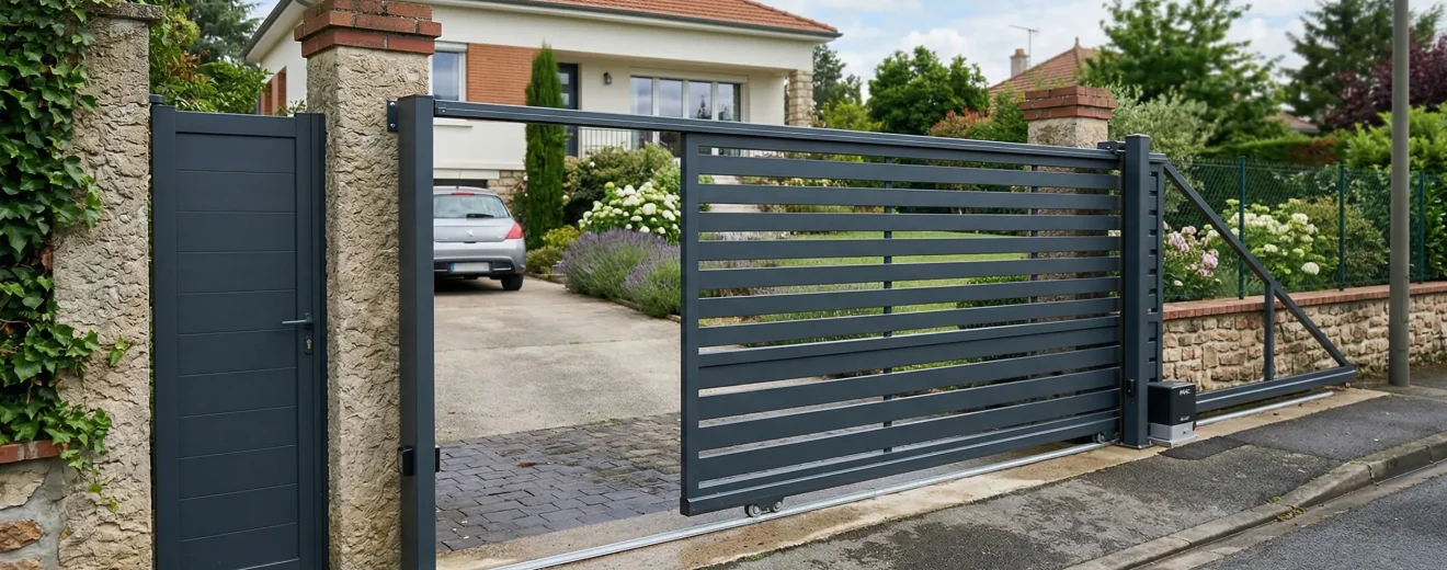 distance piliers clôture 3m