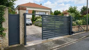 distance piliers clôture 3m